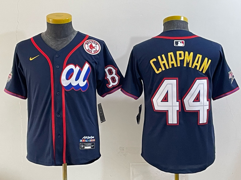 Women Boston Red Sox #44 Chapman Drak Blue All star 2025 Nike MLB Jersey 001